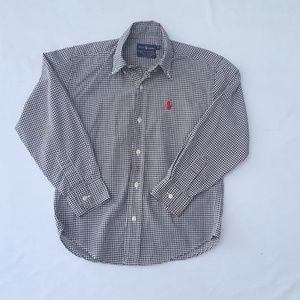 Boys black and white Ralph Lauren button down